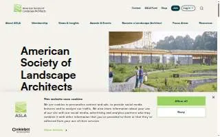 American Society of Landscape Architects website
