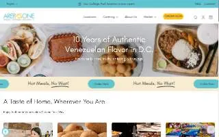 Arepa Zone website