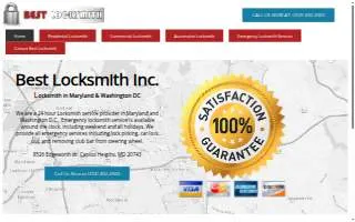 Best Locksmith Inc. of Washington website