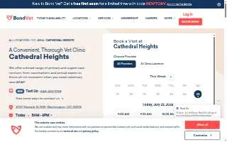 Bond Vet - Cathedral Heights website