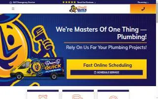 Brian B. Quick Plumbing of Washington website
