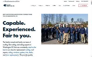 Capitol Improvements Washington DC - Roofing | Siding | Doors website