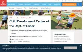 Child Development Center at the Dept. of Labor website