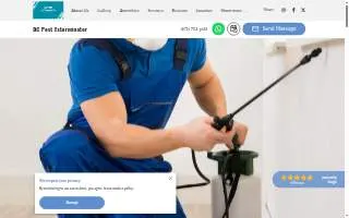 DC Pest Exterminator website