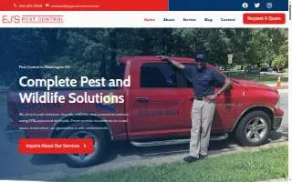 EJ's Pest Control of Washington website