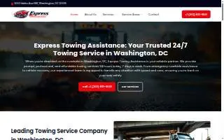 Express Towing Assistance website