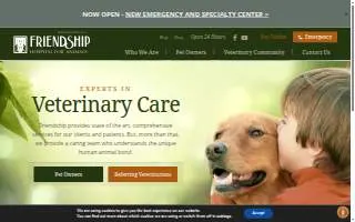 Friendship Hospital for Animals - Emergency and Specialty Center of Washington website