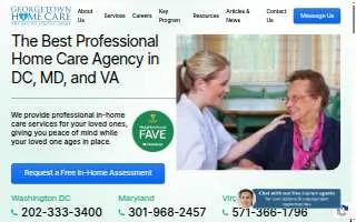Georgetown Home Care website
