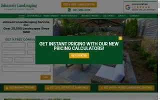 Johnson's Landscaping Service of Washington website