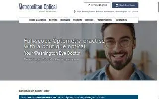 Metropolitan Optical – Pennsylvania Ave. website