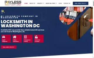Payless Locksmith DC website