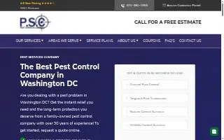 Pest Services Company of Washington website