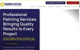 Premium Painters of Washington website