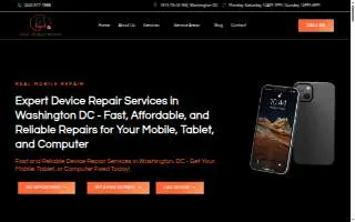 Real Mobile Repair - Historic Central Communication Washington DC website