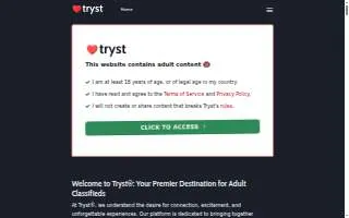 Tryst of Washington website
