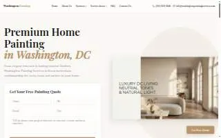 Washington Painting Services website