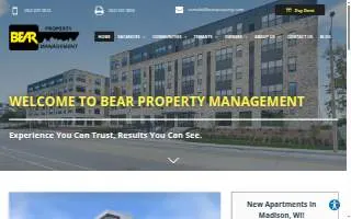 Bear Property Management website