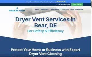 High Dryer Vent Cleaning Services Bear website