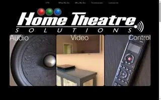 Home Theatre Solutions of Bear website