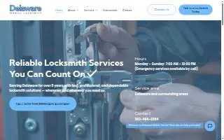 Delaware Mobile Locksmith website