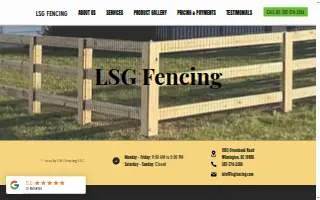 LSG Fencing LLC of Brookside website
