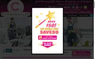 Cinderella's Cleaning website