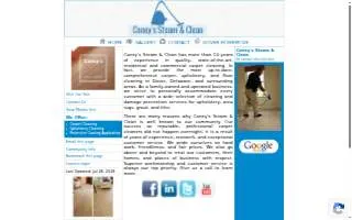 Coney's Steam & Clean website