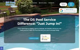 DS Pool Service of Dover website
