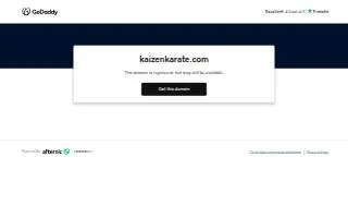 Kaizen Karate Academy website