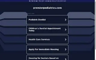 Premier Pediatrics of Glasgow website