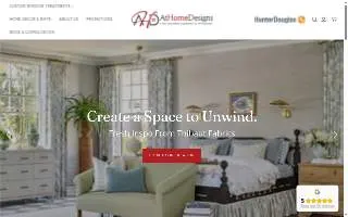 At Home Designs website