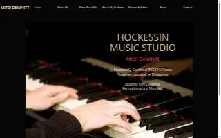 Hockessin Music Studio website