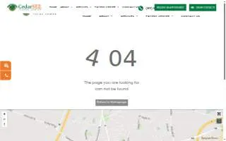 CedarSEE Vision Center website