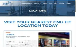 CNU Fit - Middletown website