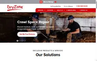 DryZone, LLC of Middletown website