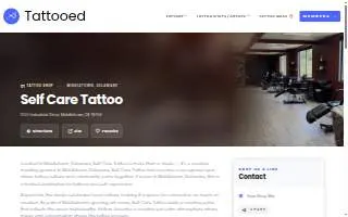 Self Care Tattoo website