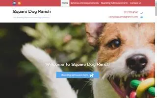 Square Dog Ranch website