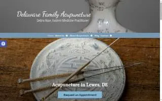 Delaware Family Acupuncture website