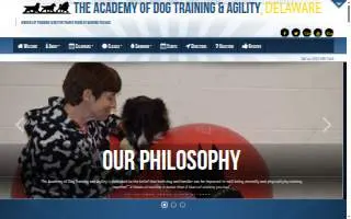Academy of Dog Training and Agility website