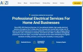 AEZI Electrical Services, LLC website