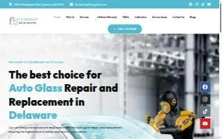 Starbright Auto Glass of Pike Creek website