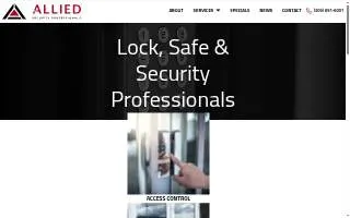 Allied Lock and Safe Co. of Pike Creek Valley website