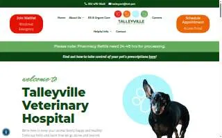 Talleyville Veterinary Hospital of Pike Creek Valley website