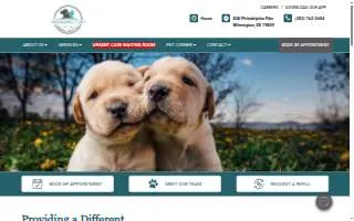 Wilmington Animal Hospital website