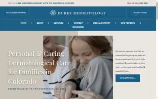 Burke Dermatology of Smyrna website