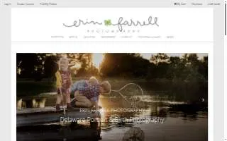 Erin Farrell Photography website