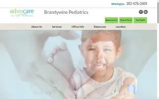 Brandywine Pediatrics website