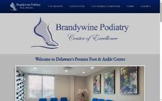 Brandywine Podiatry - Bancroft Medical Center of Wilmington website