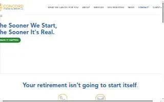 Concord Financial Group website