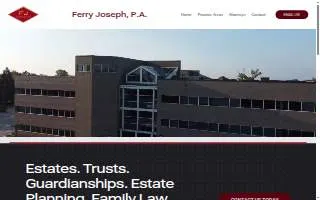 Ferry Joseph, P.A. website